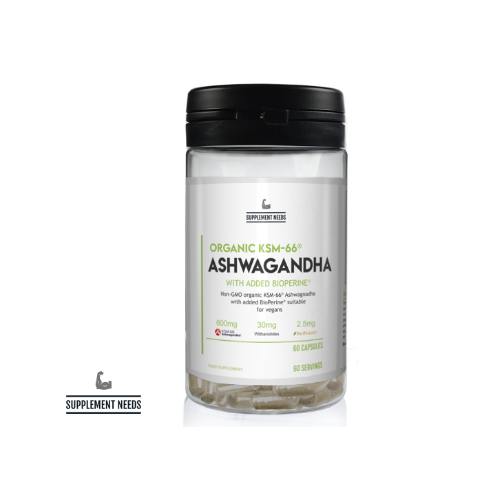 Supplement Needs Ashwagandha Organic KSM-66 - 60 Capsules