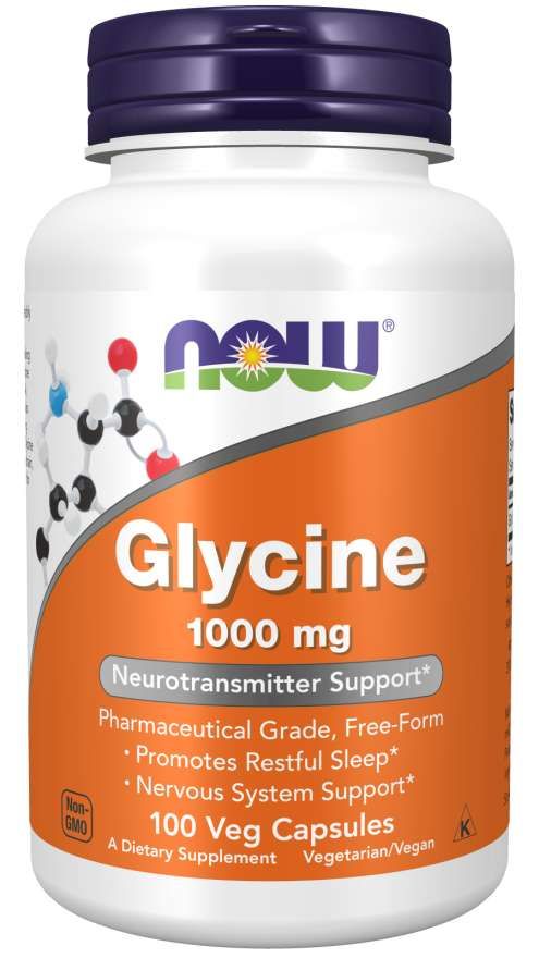 NOW Foods Glycine 1000 mg -100 Veg Caps