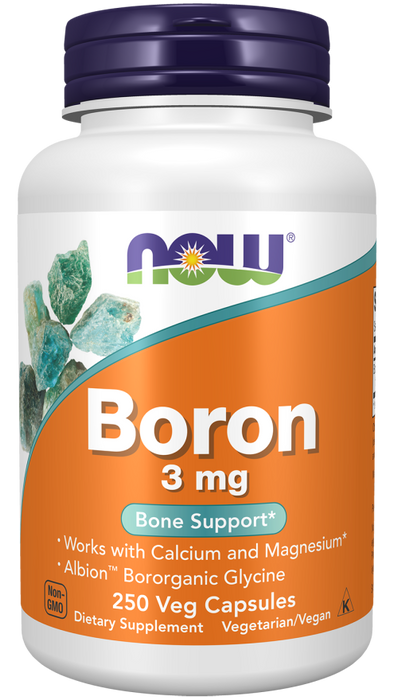 NOW Foods Boron 3mg - 250 Vegan Caps