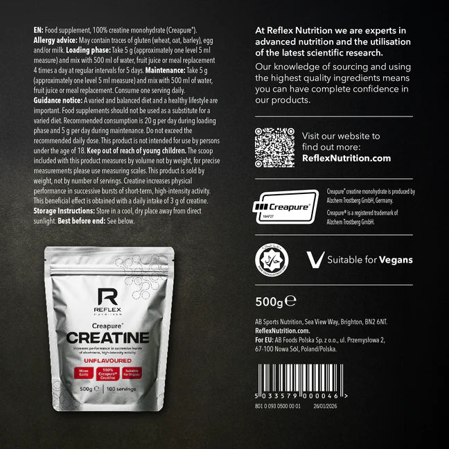 Creapure Reflex Nutrition Creatine - 500g