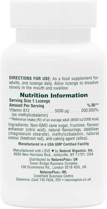Nature's Plus Shot-O-B12 - 30 Lozenges