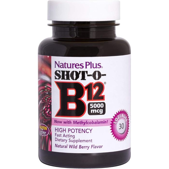 Nature's Plus Shot-O-B12 - 30 Lozenges