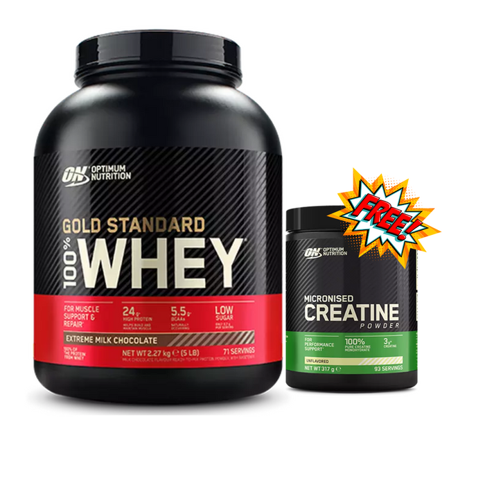 Optimum Nutrition Gold Standard 100% - 5lb + FREE Creatine