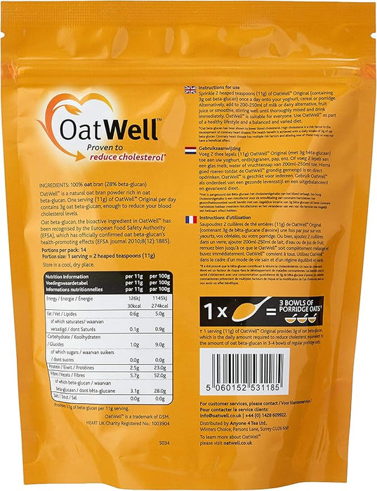 OatWell Original Oat Bran Powder 154g