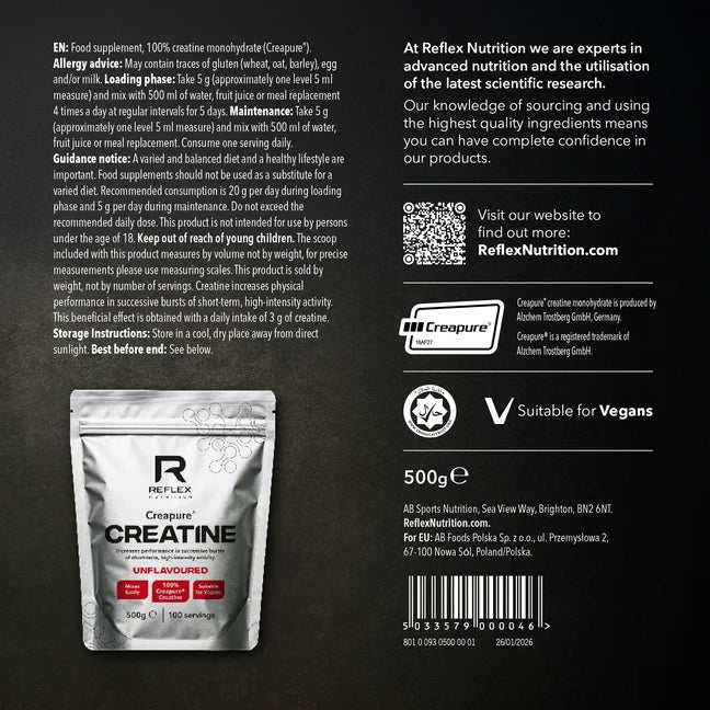 Creapure Reflex Nutrition Creatine - 250g