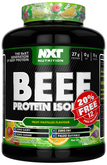 NXT Beef Protein Isolate 1.8kg (60 Serv)