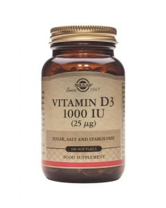 Solgar Vitamin D3 1000 IU - 100 Softgels