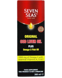 Seven Seas Cod Liver Oil + Omega 3 300ml