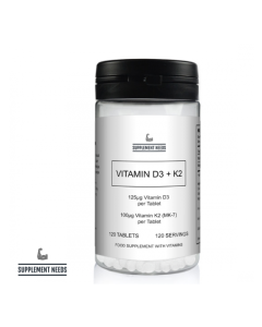 Supplement Needs Vitamin D3 And K2 (Mk-7 Supplement) - 120 Tabs