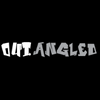 out angled logo