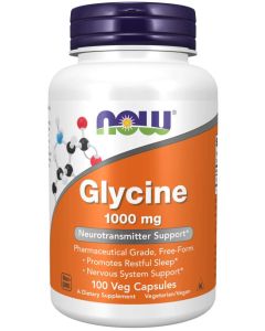 NOW Foods Glycine 1000 mg -100 Veg Caps