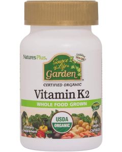 Nature's Plus Source of Life Garden Organic Vitamin K2  60 Vegan Caps
