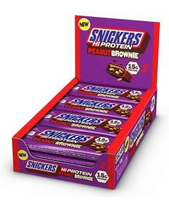 Snickers Hi Protein Peanut Brownie Bar x 12 (Full Box)