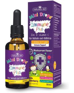 Natures Aid Immune Plus Mini Drops 50 ml Blackcurrant