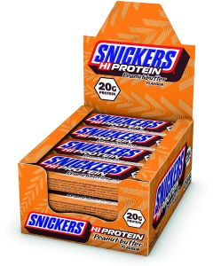 Snickers Protein Bars - Hi Protein Peanut Butter Bar x 12 (Full Box)