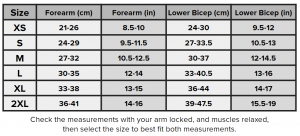 Elbow Sleeve Size Guide